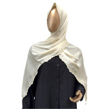 Textured Satin with Scallop - RF Abayas