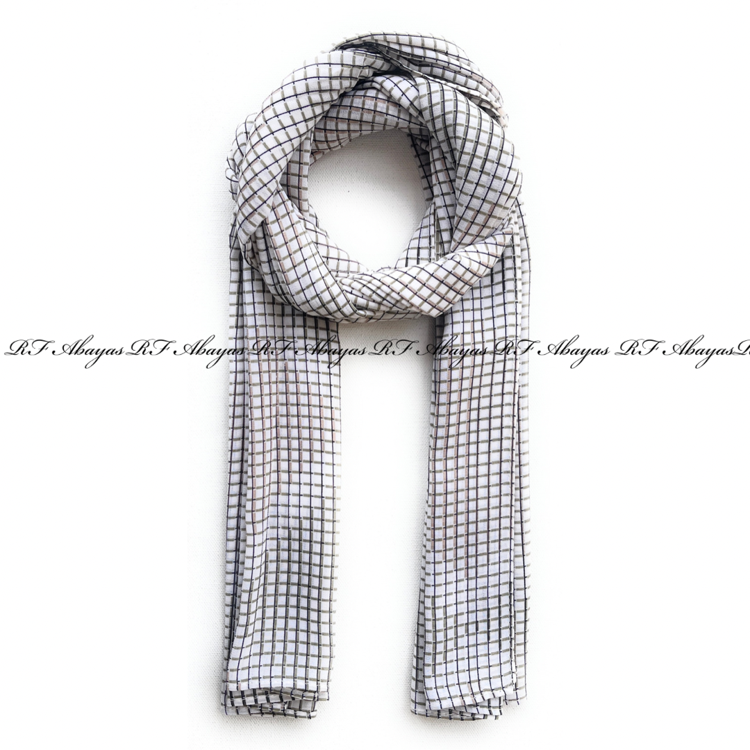 Fine Georgette Checks - RF Abayas