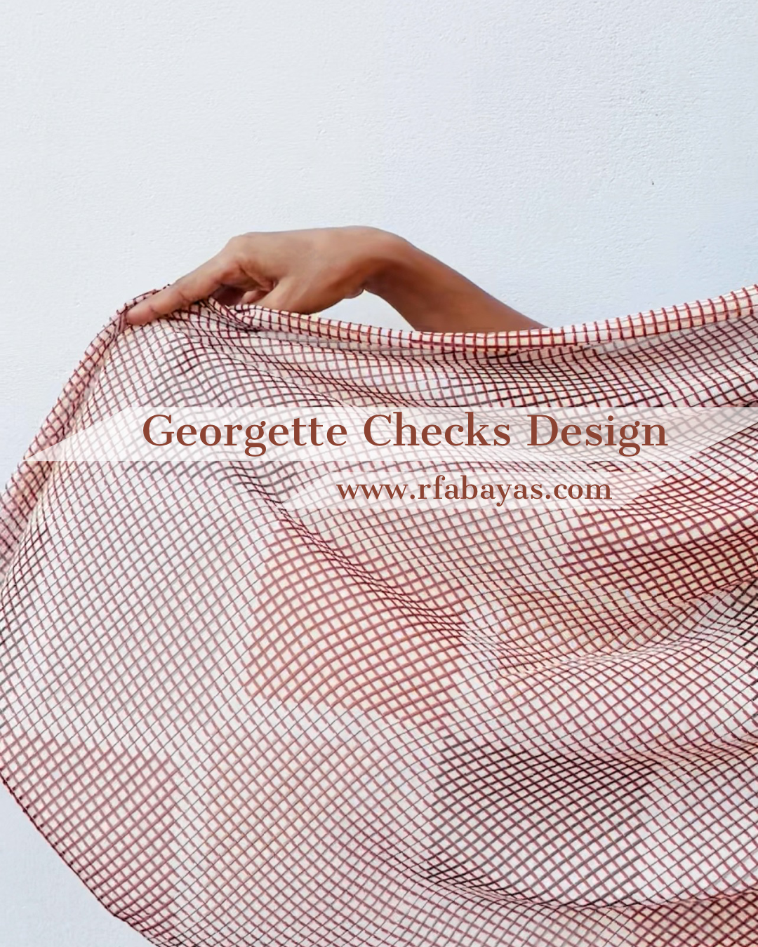 Fine Georgette Checks - RF Abayas