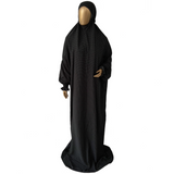 Doted Black Prayer Dress